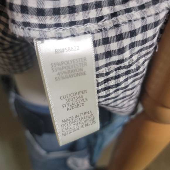 🦃Sale🦃Max Studio gingham blouse, Size Small - Picture 7 of 7